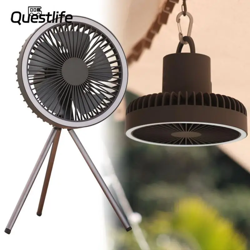 

3 Gears Type-c Charging Electric Fan Mute Small Cooling Ventilador Multi-purpose Wind Power Student Dormitory Hanging Fan