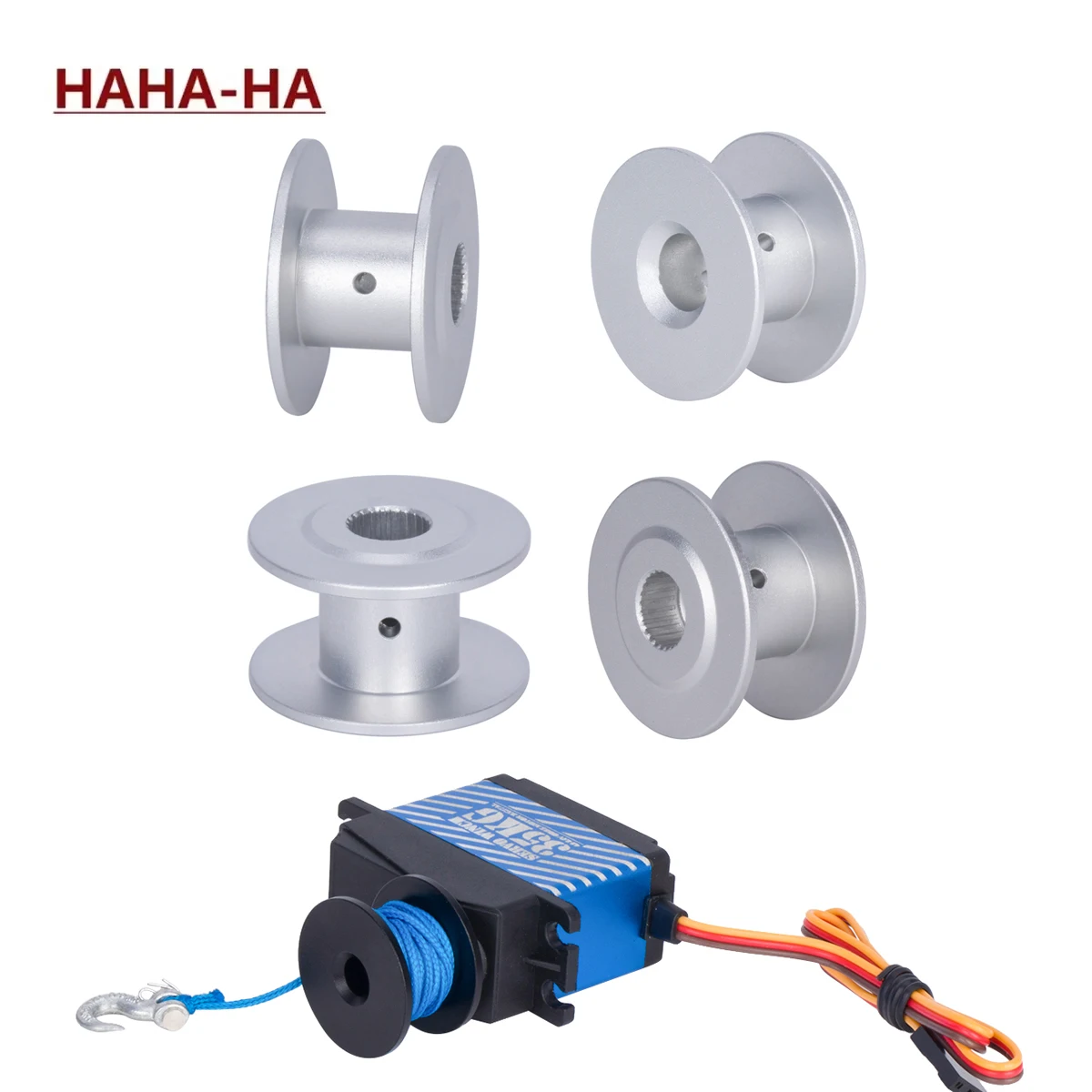 Алюминиевая серволебедка 25T для рулевого механизма катушка радиоуправляемого