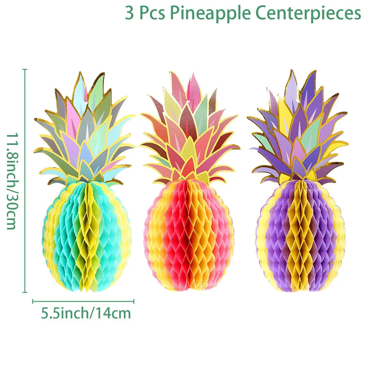 

Гавайская картонная гирлянда с ананасами