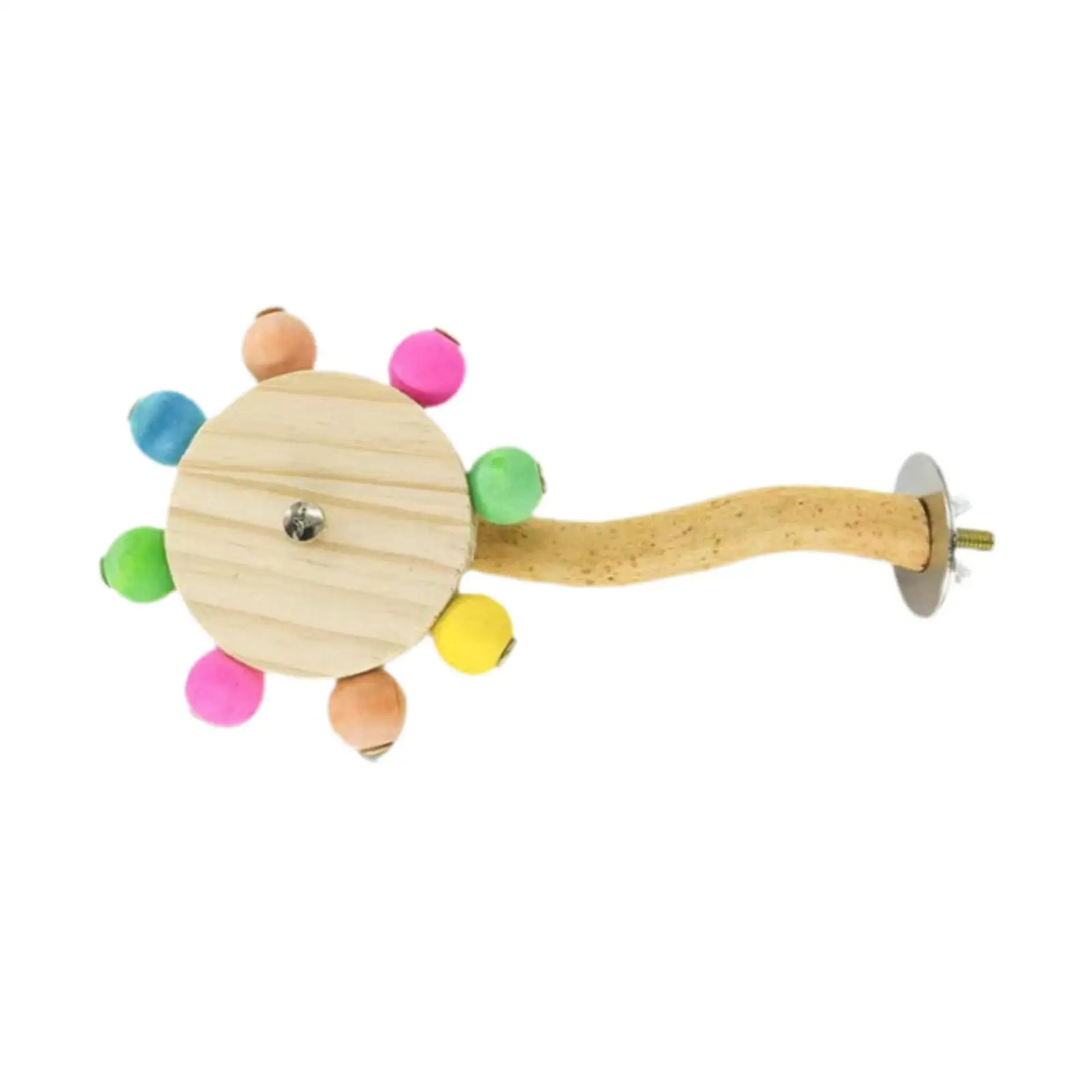 Parrot Rotating Perch Stand Bird Stick for Mynah Claw and Beak