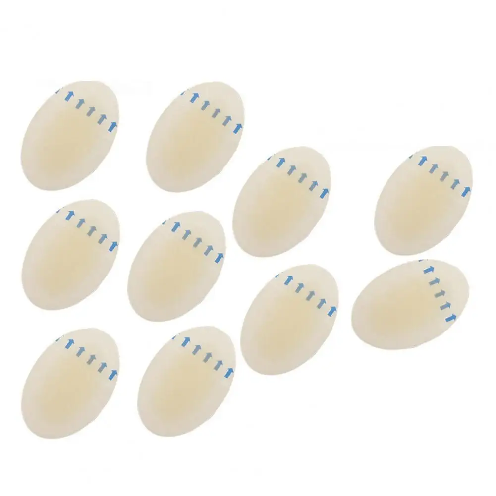 

10Pcs High Heel Insole Useful Hydrocolloid Heel Pads Cushion Breathable Easy to Carry Heel Cushion Protectors