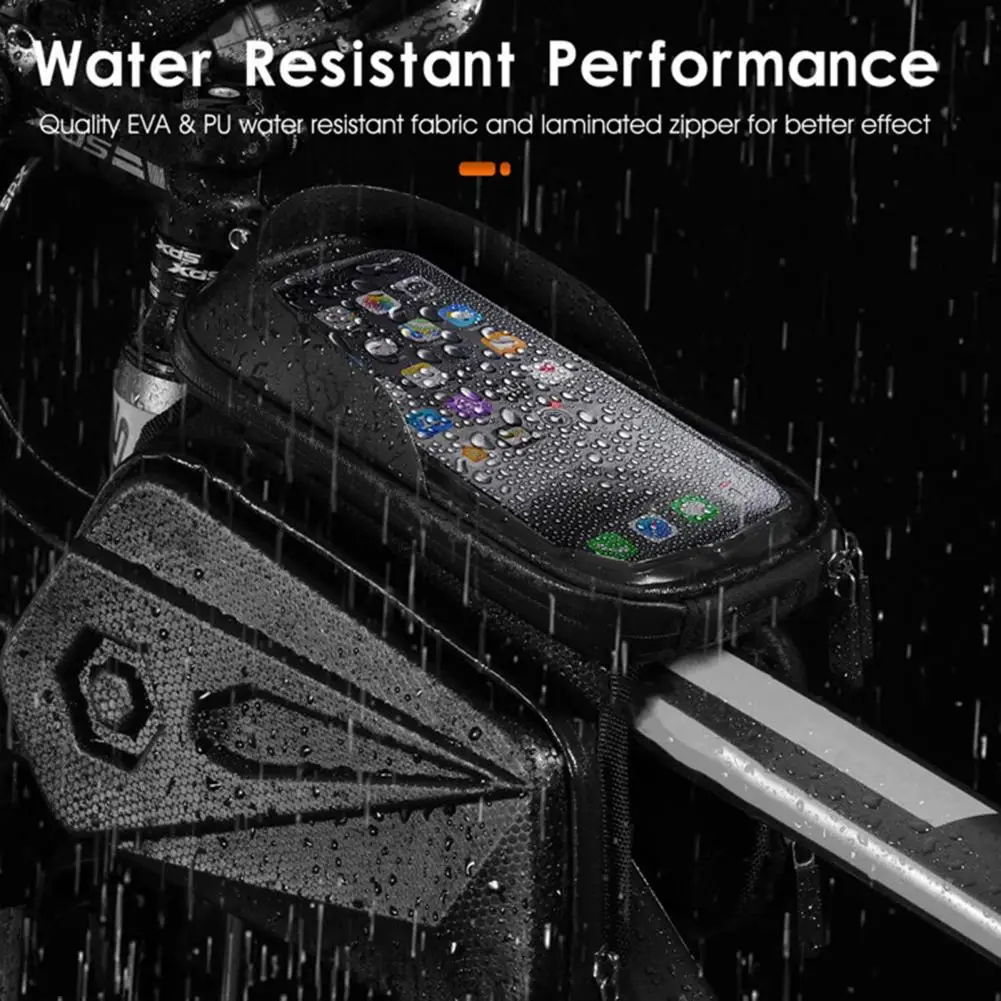 

Road Bicycle Bag Simple Compact Sturdy Mountain Bicycle Touch Screen Cell Phone Holder Pouch for Mountain Bike