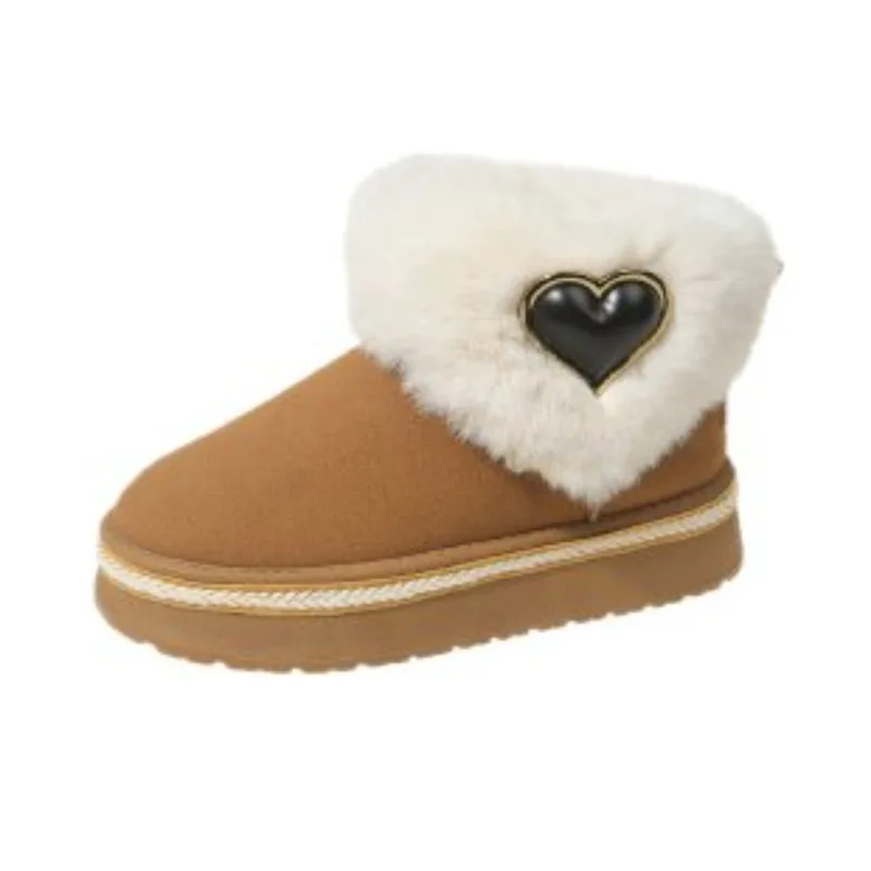 Женские зимние ботинки замшевые Плюшевые Теплые повседневные новинка зимы 2024