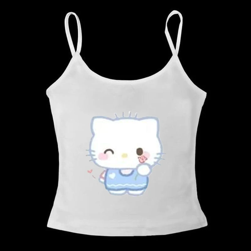 Женская майка Sanrio в европейском и американском стиле с милым мультяшным принтом