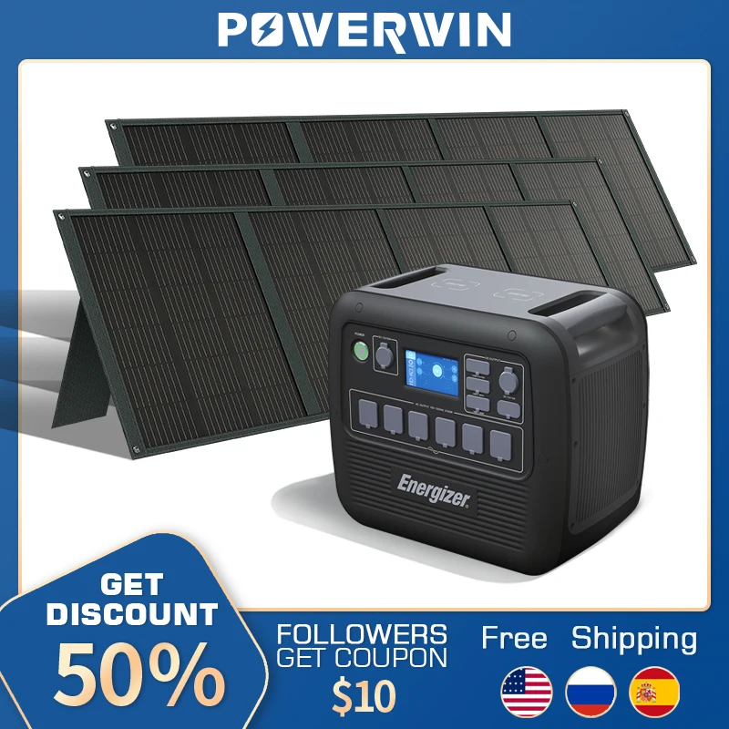 POWER WIN PPS2000 солнечный генератор энергетический портативный электростанция LiFePO4