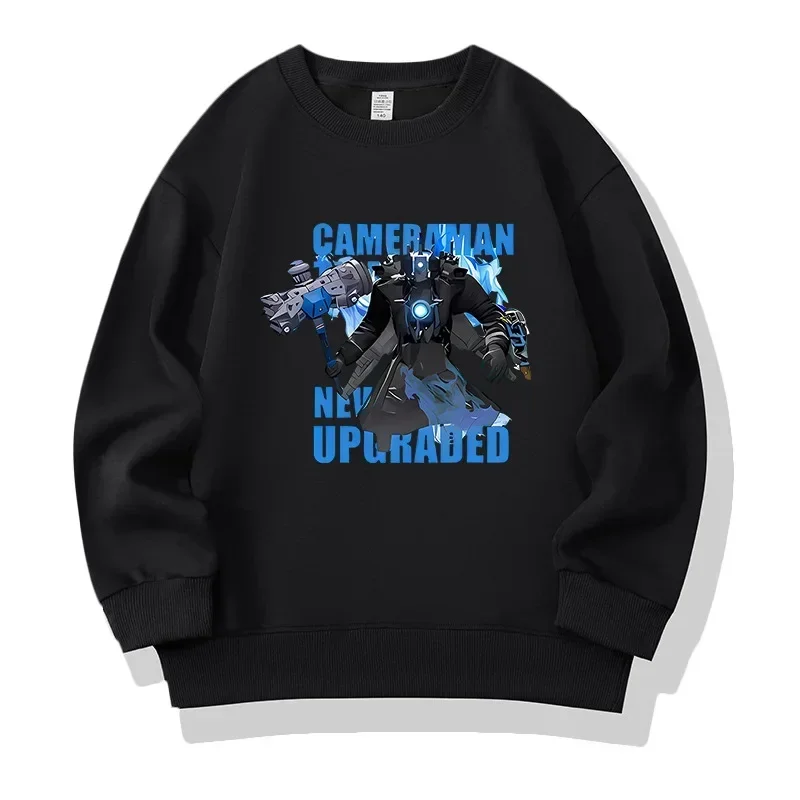 Skibidi унитаз с изображением титана Детская толстовка капюшоном Модный Топ длинным