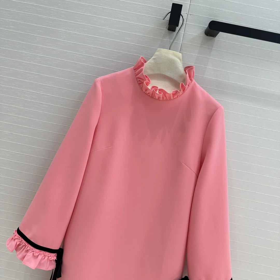 2024 зимняя новая женская одежда бархатный бант кружевное украшение в виде гриба