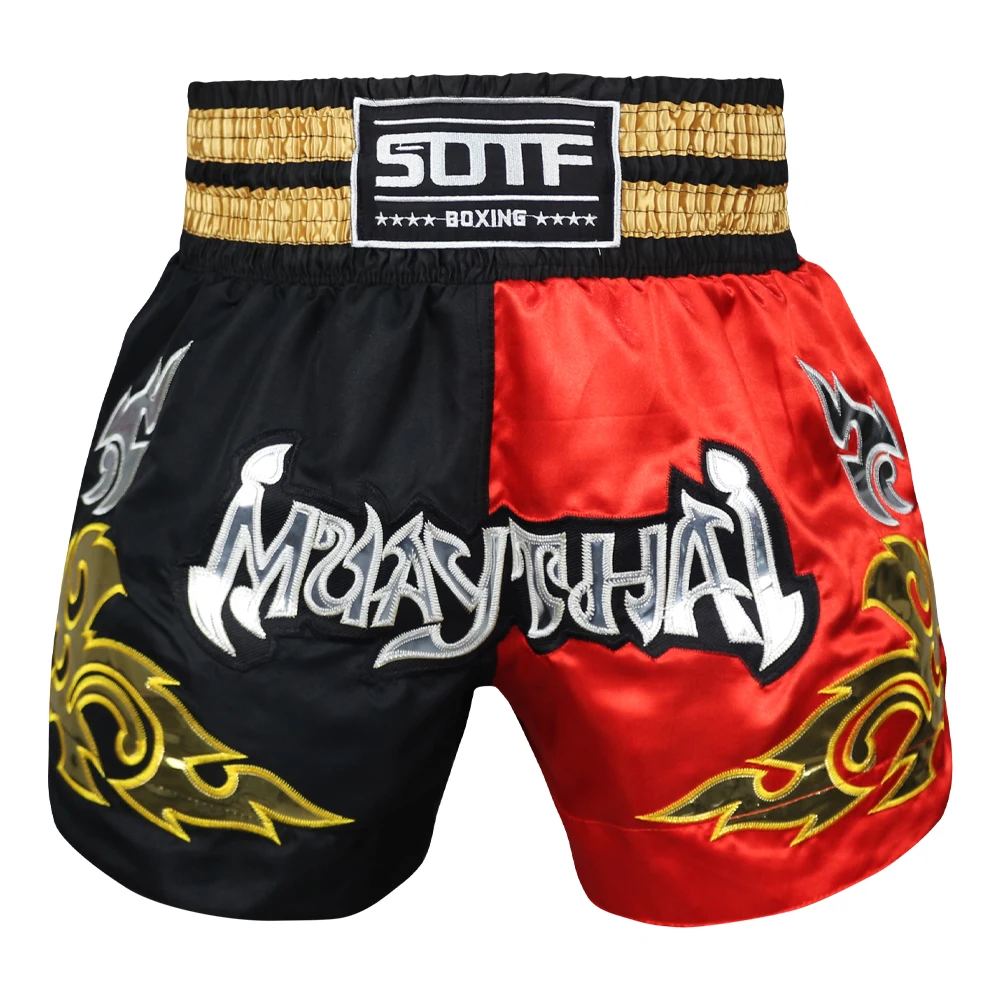 Мужские боксерские штаны с рисунком MMA шорты для кикбоксинга борьбы грамплом