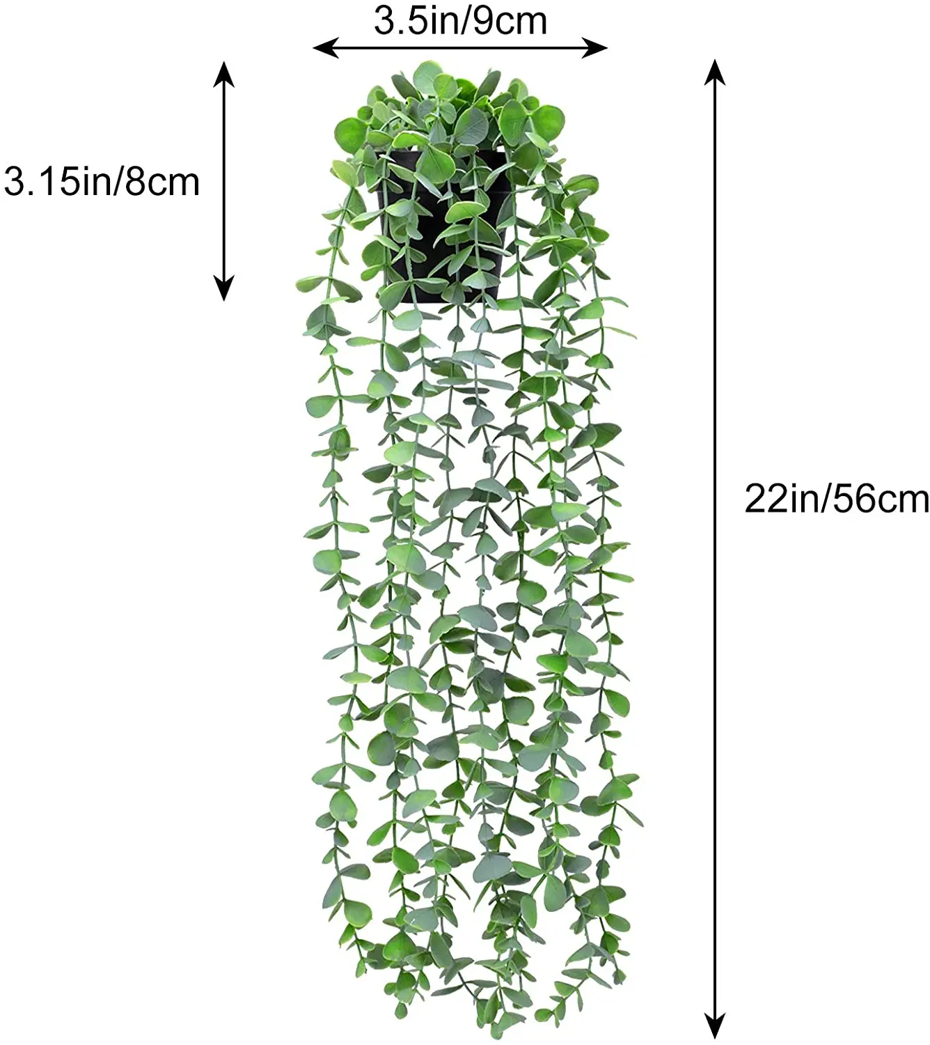 Подвесные Растения с горшками 2 упаковки искусственные растения эвкалипта