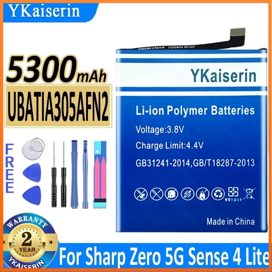 YKaiserin 5300 мАч UBATIA305AFN2 Сменный аккумулятор для Sharp Zero 5G Sense 4 Lite 4Lite Moile Phone Batterie Bateria