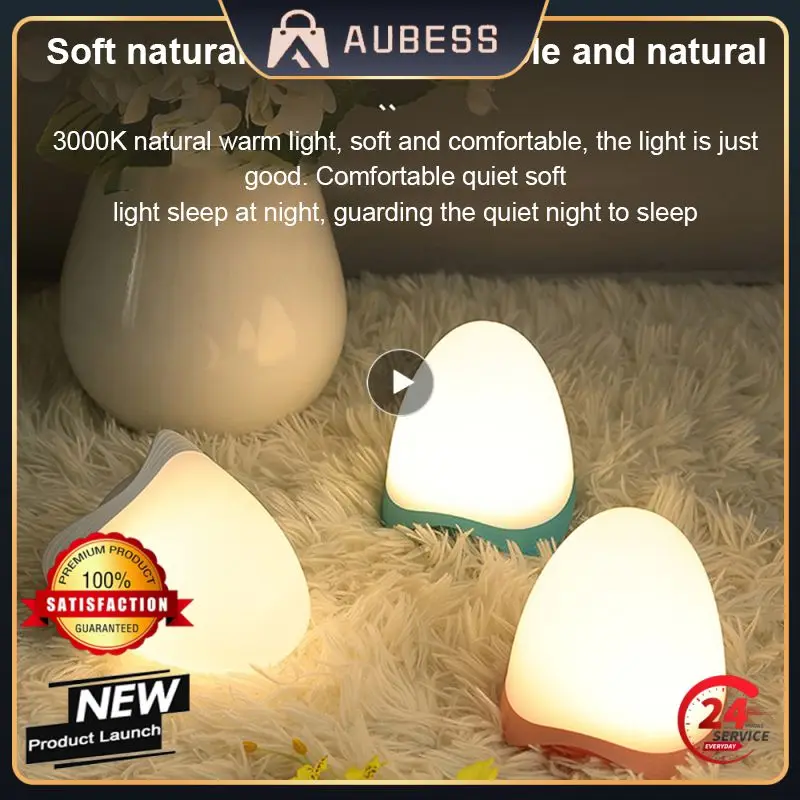 

Lamp Rechargeable Desk Lamp Creative Touch Sensor Table Lamp Lighting Lights Rgb Pat Light Egg Shape Night Lights Usb