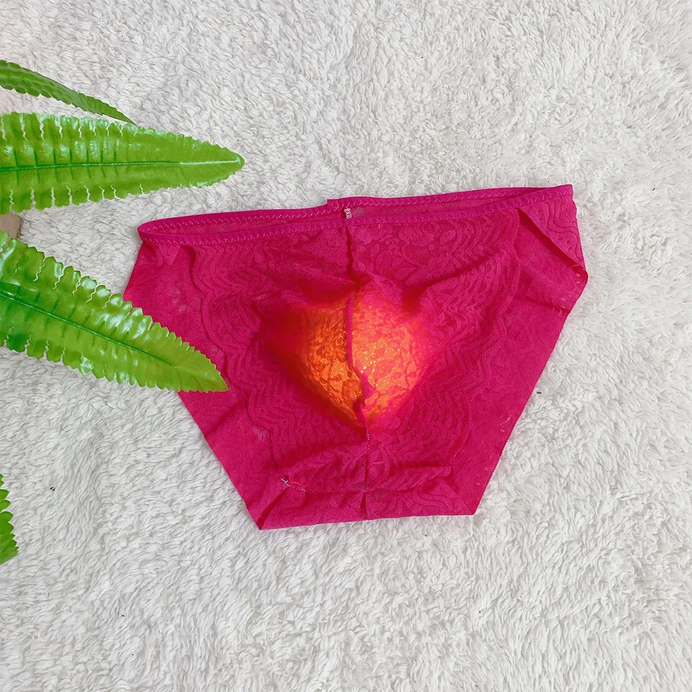 

Woman Panties For Men Sexy Sissy Lace Underwear See Through Ball Pouch Underpants Breathable Panties Gay Soft Sheer Lingerie