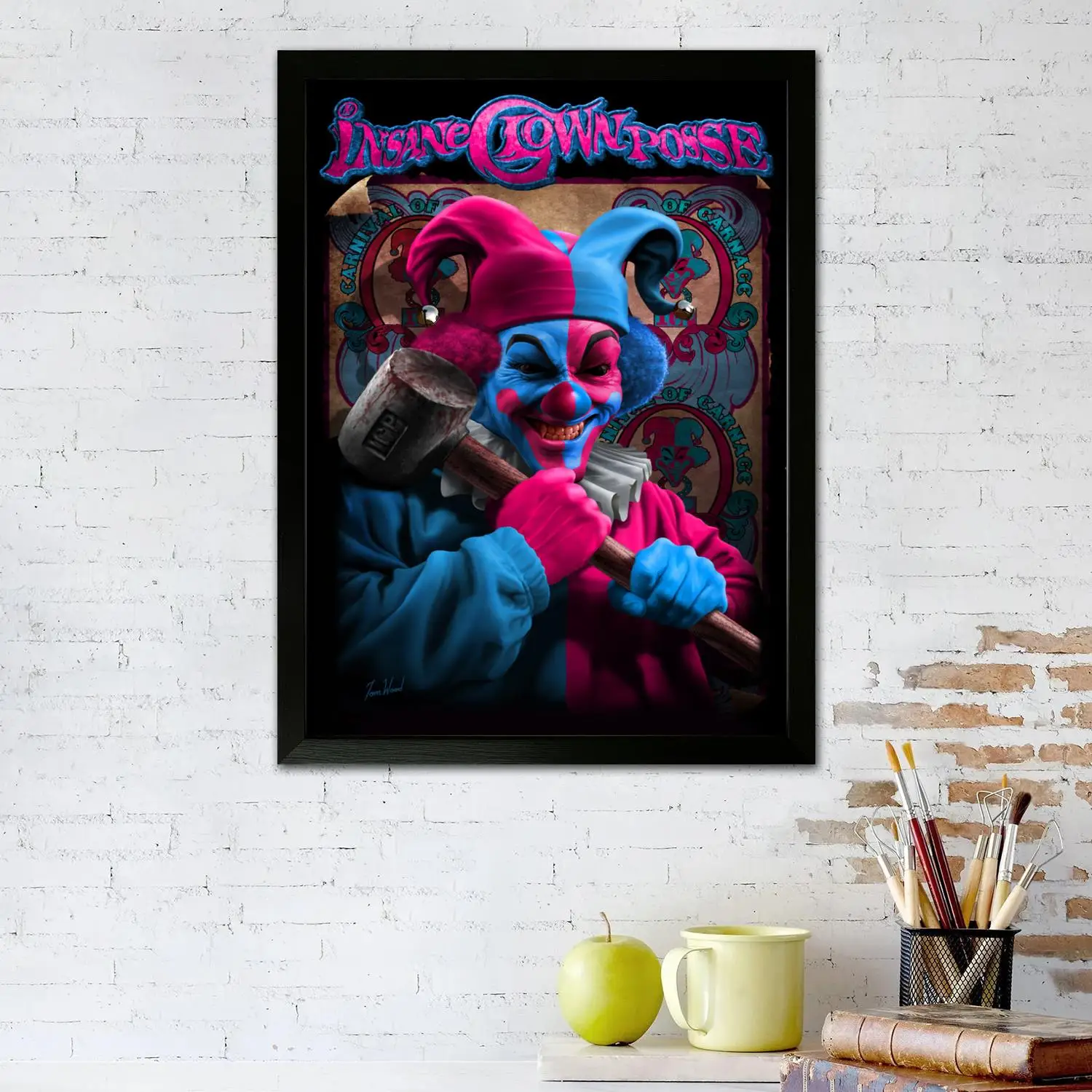 Фото Insane Clown posse Холст Художественный постер, Настенное искусство, Картинный принт, Современная семья, Декор спальни, Плакаты, Декоративная живопись №2