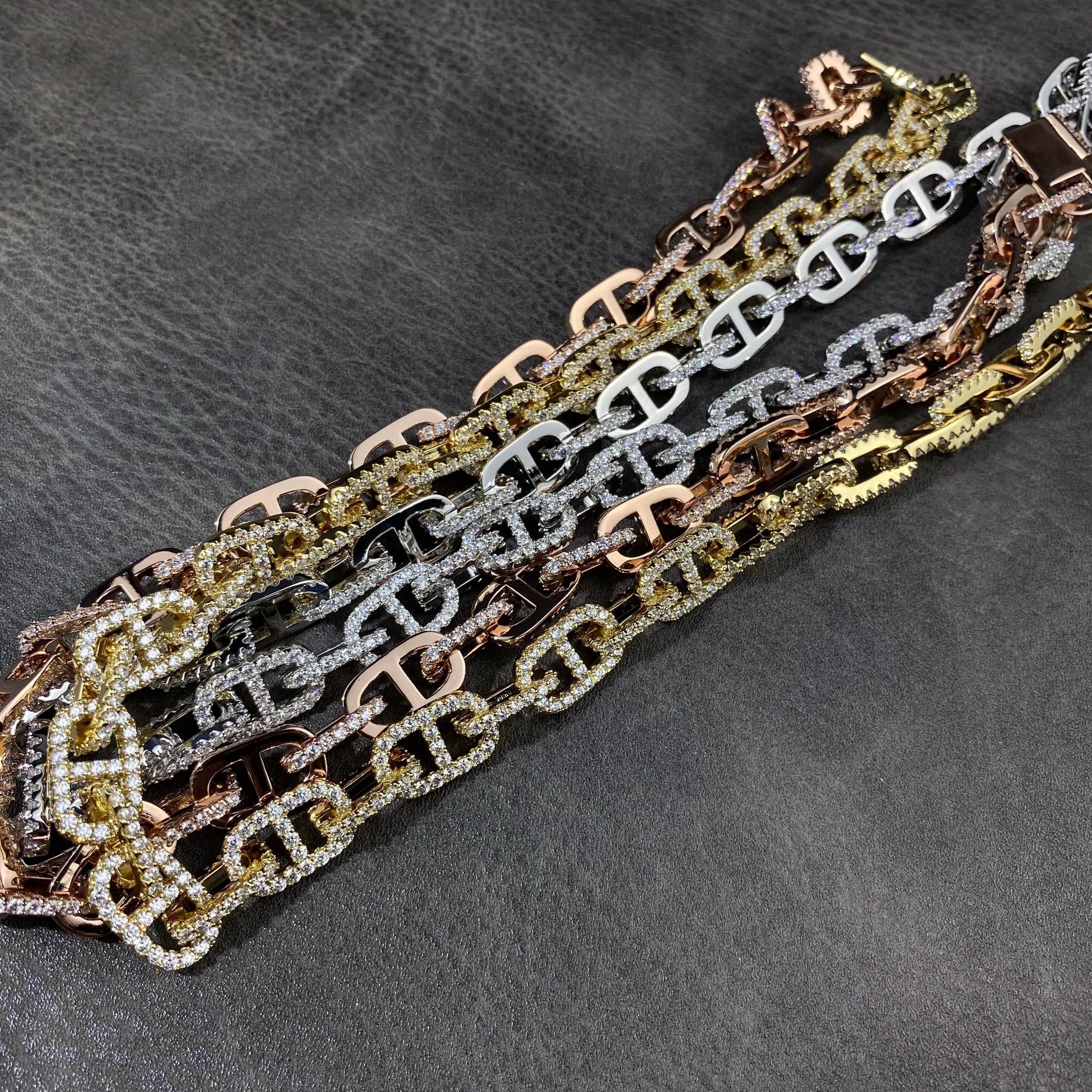 Мужская позолоченная цепочка в виде свиньи 11 м