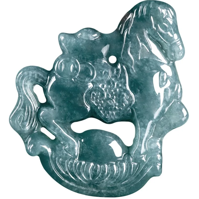 Настоящий натуральный нефрит класса А с жадеитом для мужчин и женщин Lucky Rich Yuanbao