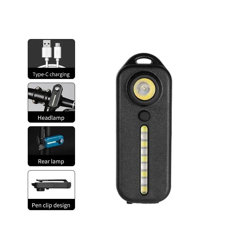 

Портативный USB фонарь XINYI черный/синий