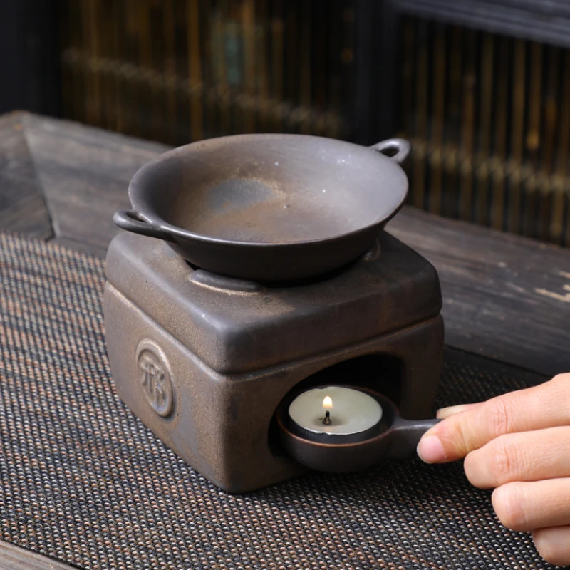 

Ceramic Incense Burner Vaporizer Candle Holders Sandalwood Essential Oil Awakening Tea Roasting Tea Stove Burners Home Fragrance