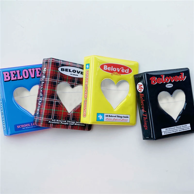 

Love Hollow Photo Album 3 inch Bear Print Cartoon Photo Album Storage Album Card Holder Korean Style Kawaii Photocards Collect