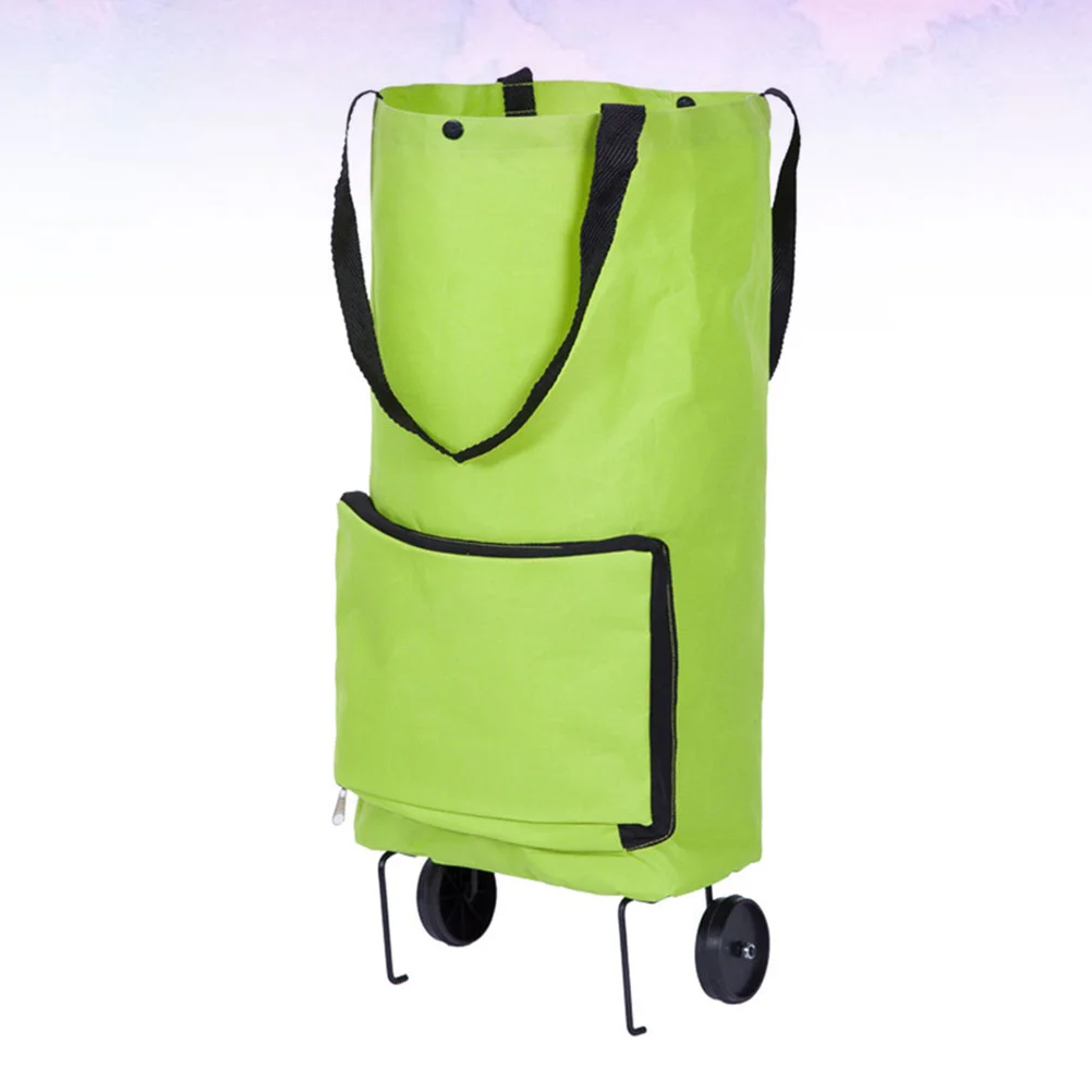 

Collapsible Tote Oxford Cloth Grocery Folding Shopping Cart Bag Trolley Tugboat