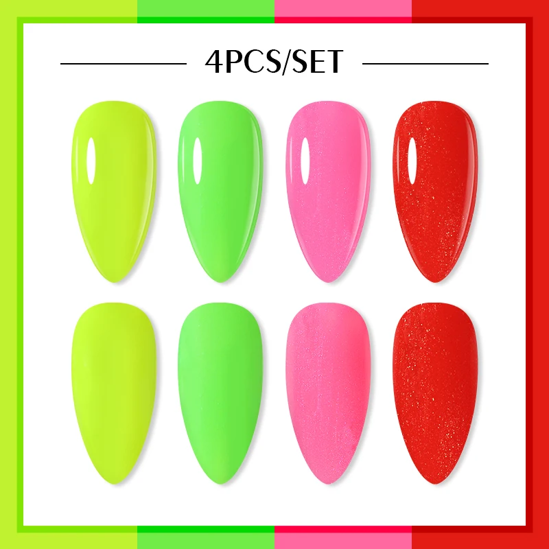 

Clou Beaute 15ml Gel Nail Polish Lacquer Soak Off Nail Art Decoration Nail Polish Set Varnishes Manicure Beauty Design 4pcs/lot