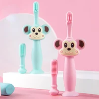 1pcs kids soft silicone training toothbrush silicone koala teether baby care for teeth food grade teething brush