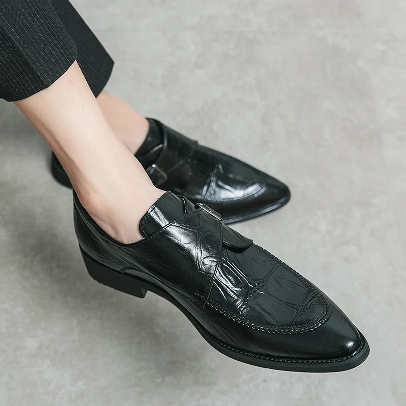 

Men Dress Shoes Men Spring Wedding Fashion Office High Quality Leather Comfy Business Man Formal Shoes 2022 Men Shoes