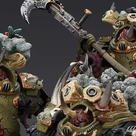 Фото Доставка в течение 24 часов: JOYTOY Warhammer 40K Death Guard Deathshroud Terminator Champion, 3 шт., 1/18, фигурка-игрушка №1