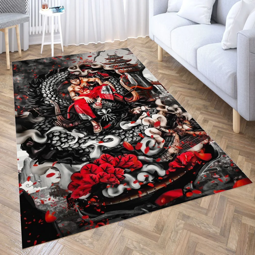 

Oneiece luffy wano Area Rug for Living Room Floor Mat Carpet for Bedroom Bedside Entrance Doormat Anti-slip Home Decor