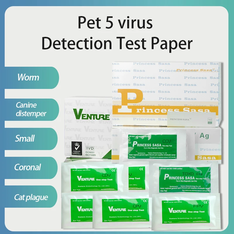 

Тест-полоска CDV/CPV/CCV/FPV/TOXO, карточка для обнаружения кошек и собак, для домашнего обнаружения заболеваний