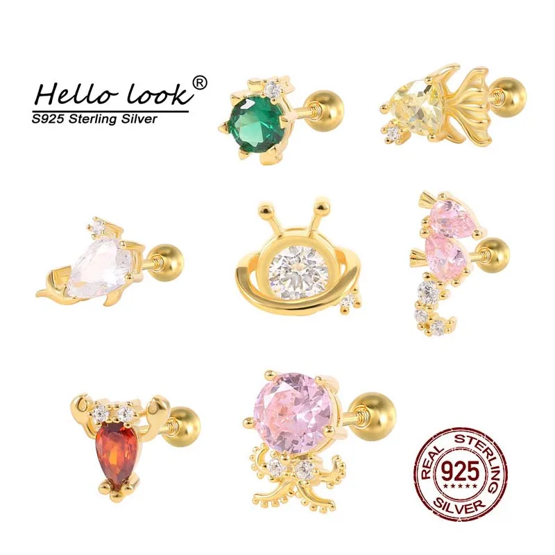 

Серьги-гвоздики из серебра 925 пробы для девочек