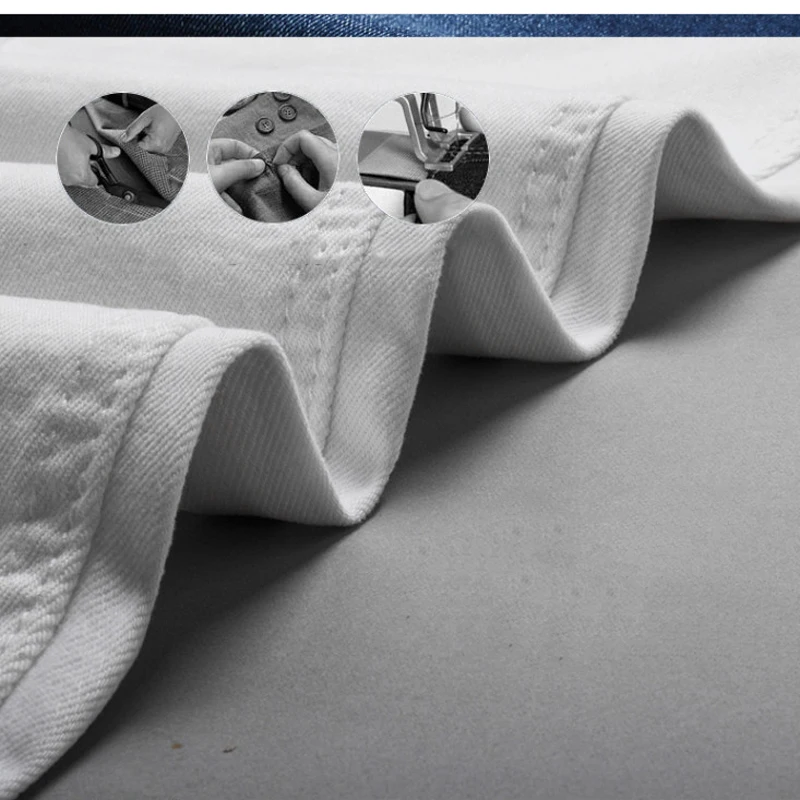 High Quality 2022 Fashion Slim Male White Jeans Men's Trousers Mens Casual Pants Skinny Pencil Pants Boys Hip Hop Pantalon Homme