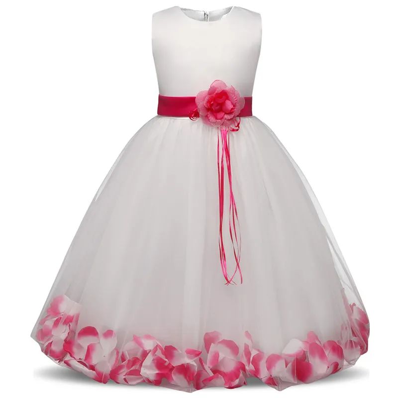 Flower Christmas Girl Dress Wedding Princess Tutu Party Events Dresses For Teenage Ceremonies Kids Children Clothes | Детская одежда и