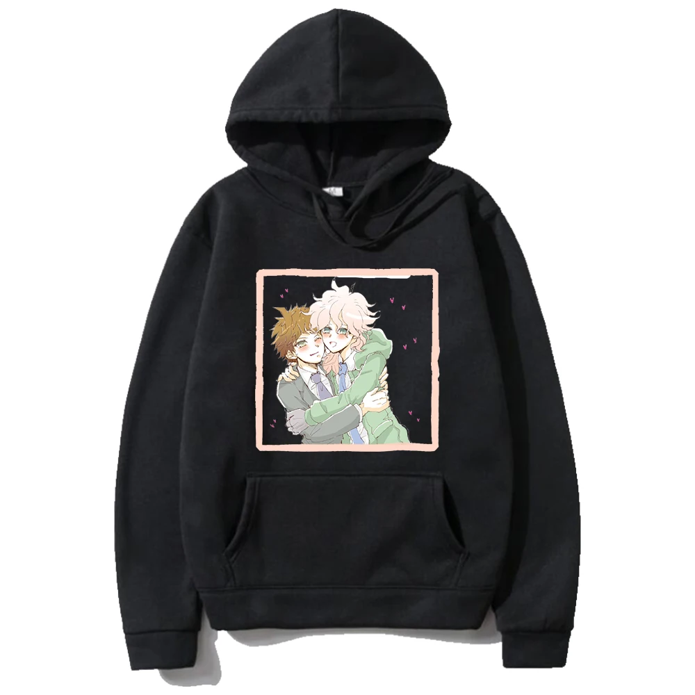 

Nagito Komaeda2D Fashion Printed Hoodie For Men Four Seasons Oversized Comfortable Thermal Jumper For Women Multi-Coloured