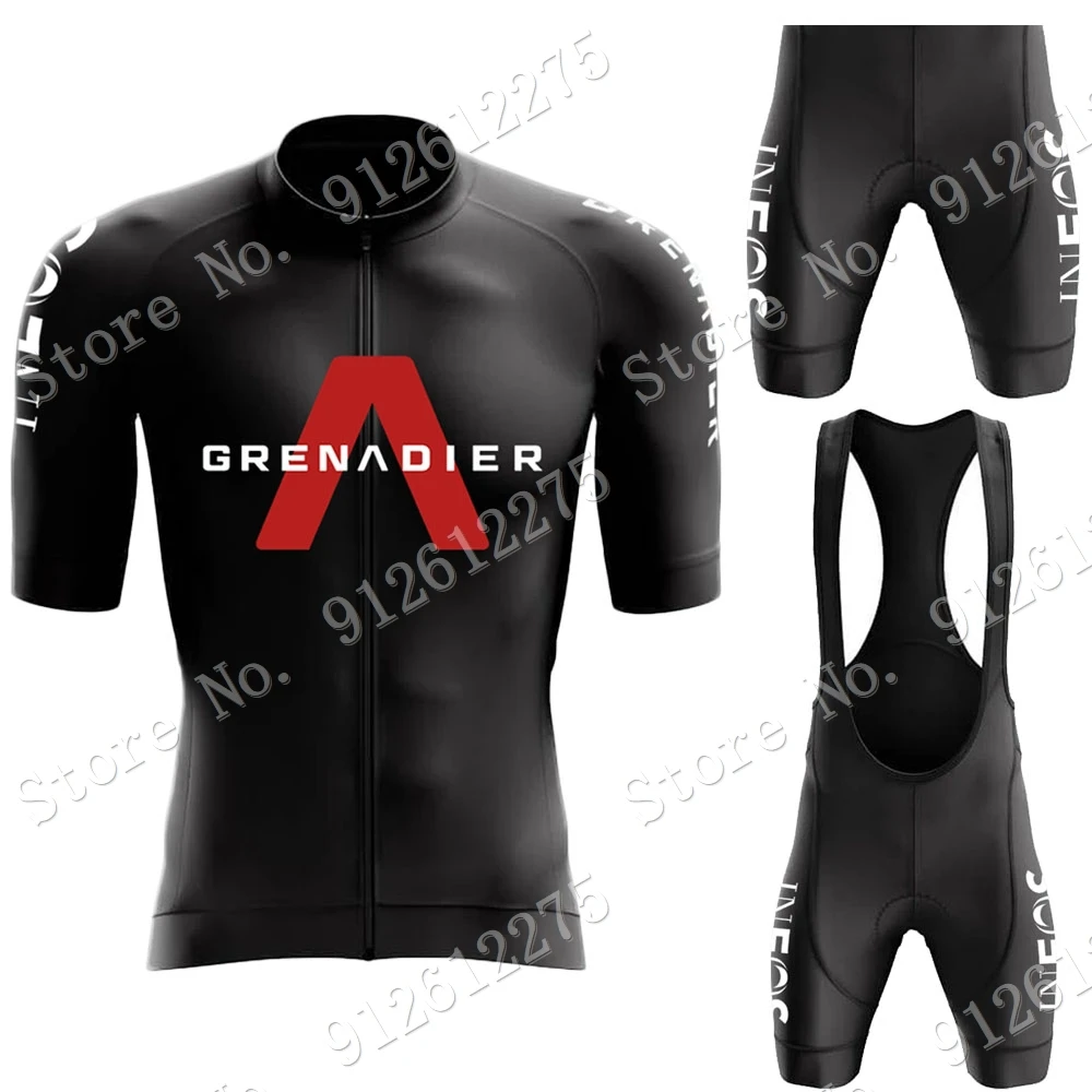 

Черный комплект велосипедной одежды INEOS Grenadier Team 2022, велосипедная одежда, рубашка для шоссейного велосипеда, костюм, велосипедные шорты с на...