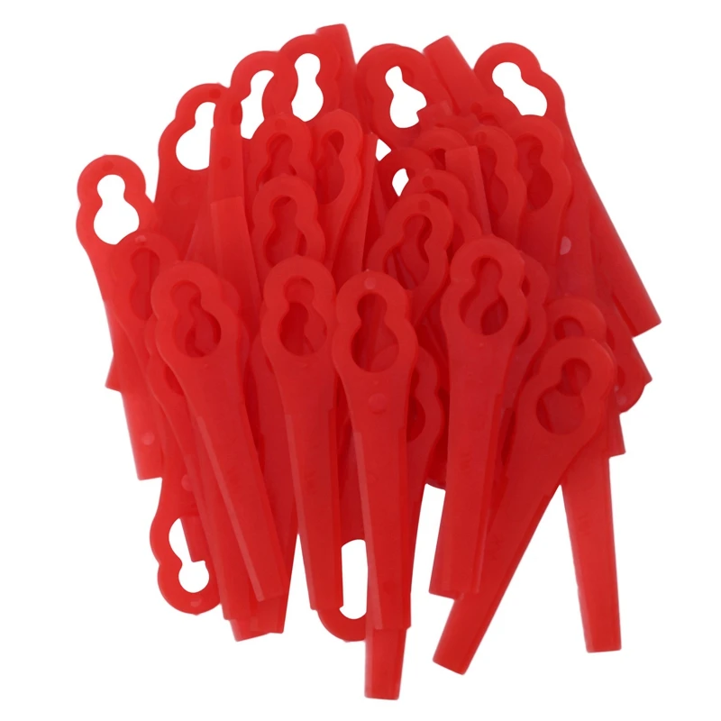 

50Pcs Plastic String Trimmer Blades For Garden Lawn Mower Replacement Blade Grass Cutting Blade Garden Tools