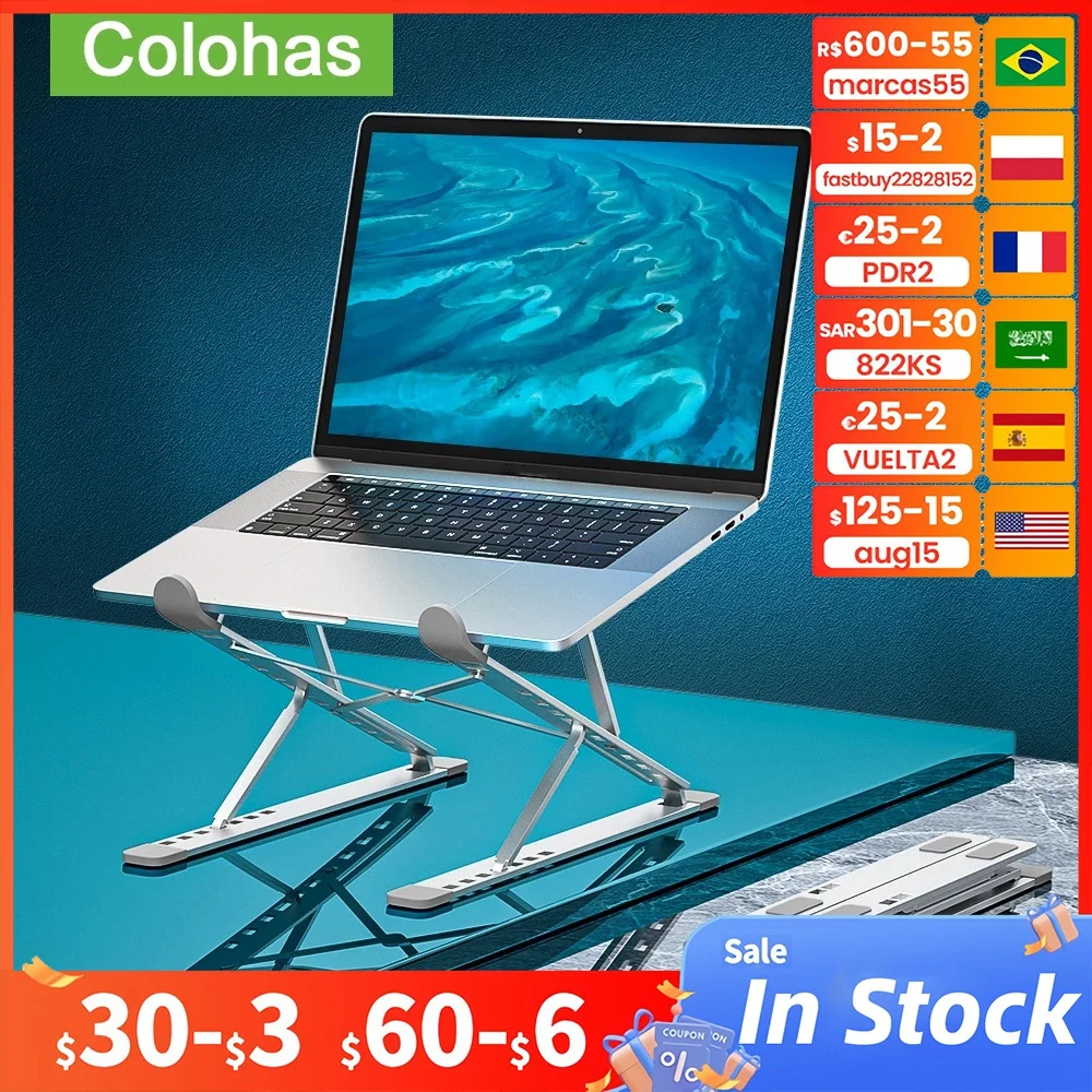 Adjustable Laptop Stand Portable Base Notebook Stand Support For Macbook Laptop Holder Computer Tablet Stand Laptop Table Stand