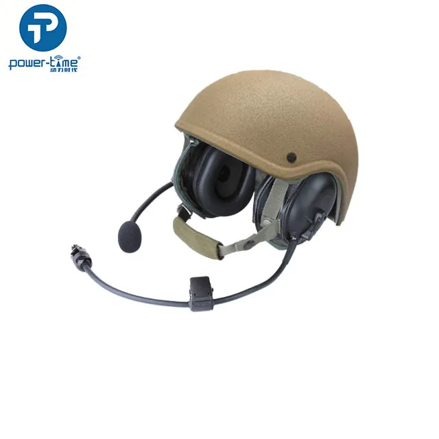 Dh 132 Cvc Helmet Bulletproof Military 6.5mm Curl Cable Military Communication Solutions High Noise-cancelling Power-time