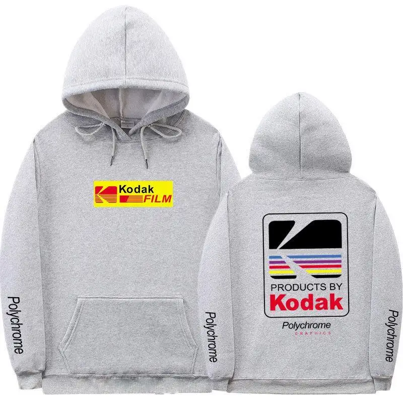 

Новинка 2023, осенне-зимняя Толстовка для мужчин и женщин, модный брендовый пуловер, хлопковый свитер оверсайз, дизайнерская одежда с надписью Kodak