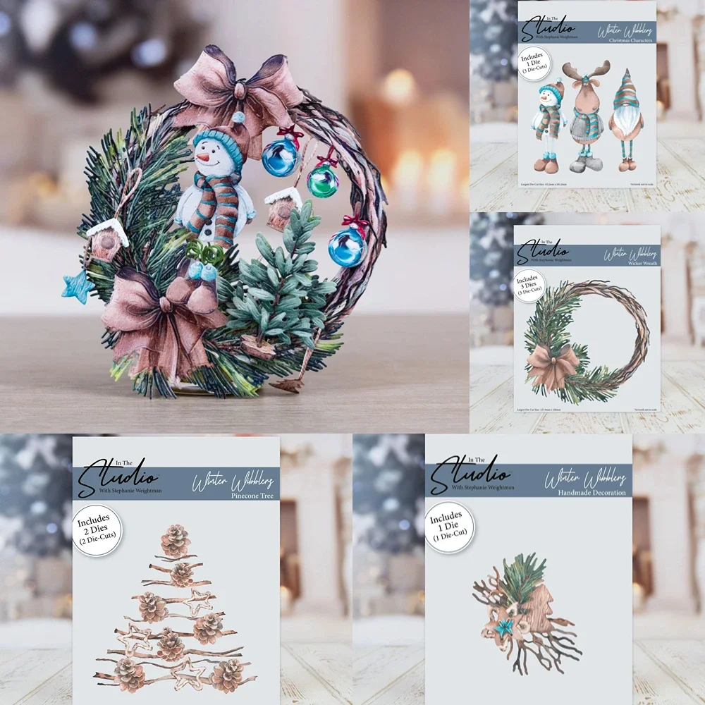 Рождественские персонажи штампованные металлические высекальные штампы модный