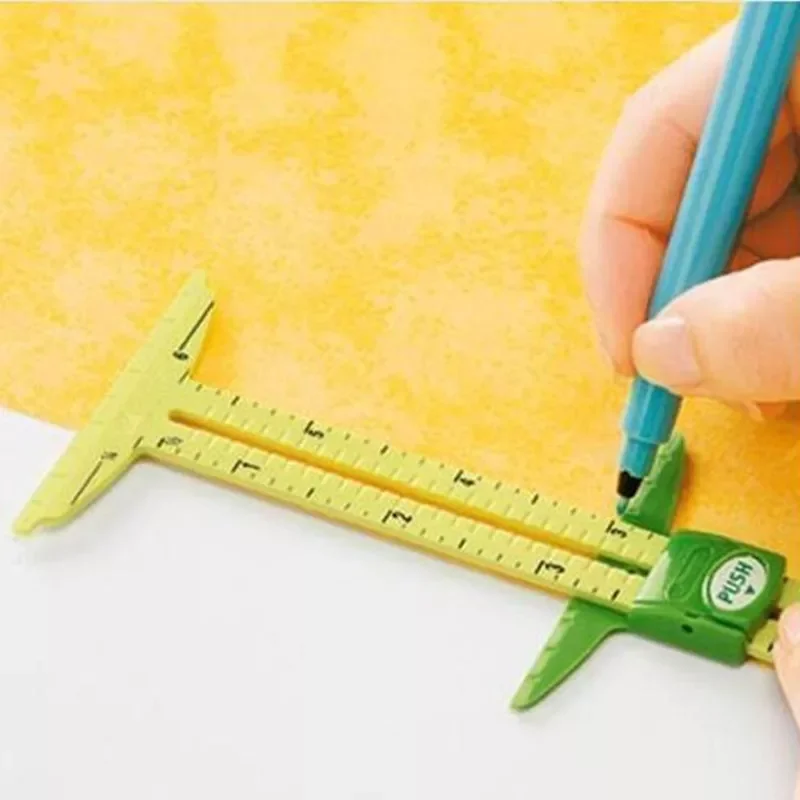 

5-IN-1 SLIDING GAUGE WITH NANCY Measuring Sewing Tool Patchwork Tool Ruler Tailor Ruler Tool Accessories（two size choose)