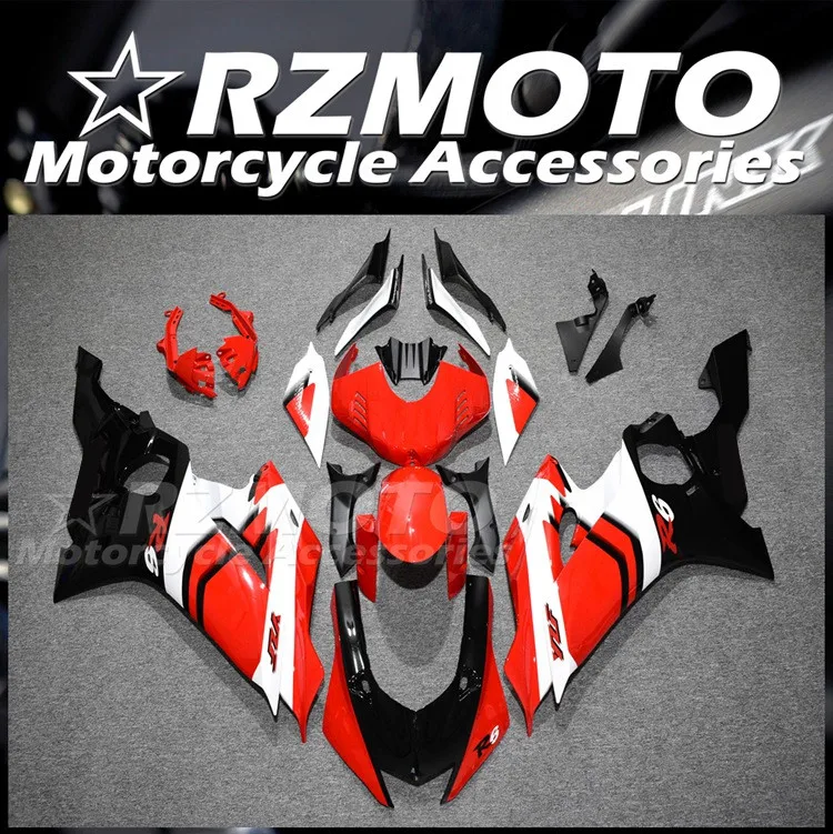 

Новый комплект обтекателей для мотоцикла ABS, подходит для YAMAHA YZF-R6 2017 2018 2019 2020 R6 17 18 19 20 21, комплект обтекателей под заказ, красный, белый