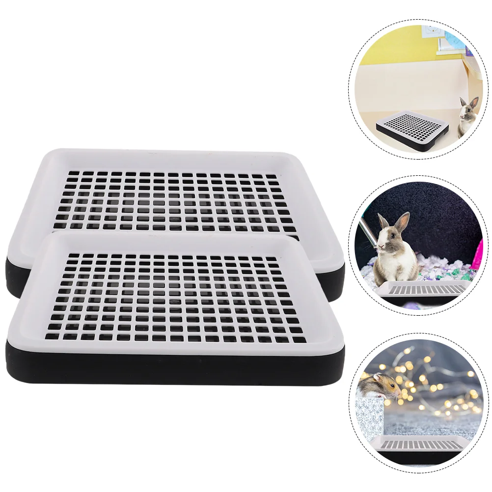 

Litter Toilet Pet Small Box Potty Animal Rabbit Training Hamster Bunnypan Guinea Cat Squarebasin Trainerrabbits Tray Animals