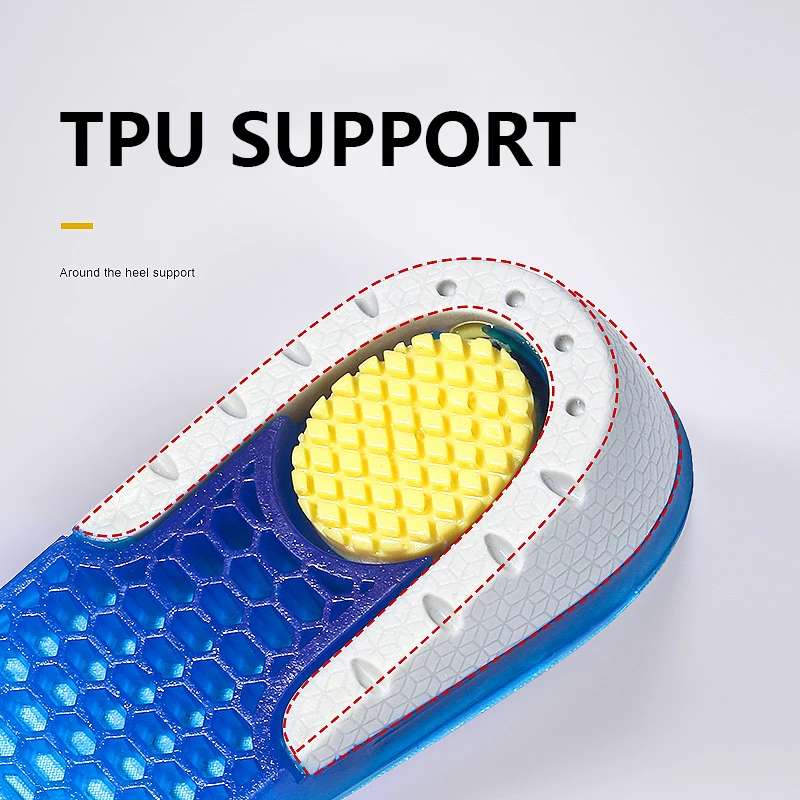 NOIPACE Silicone Gel Heel Cups Height Increase Insoles Elevator Shoes Pads Women Men Growing Insole Half Non-Slip Sole For Foot