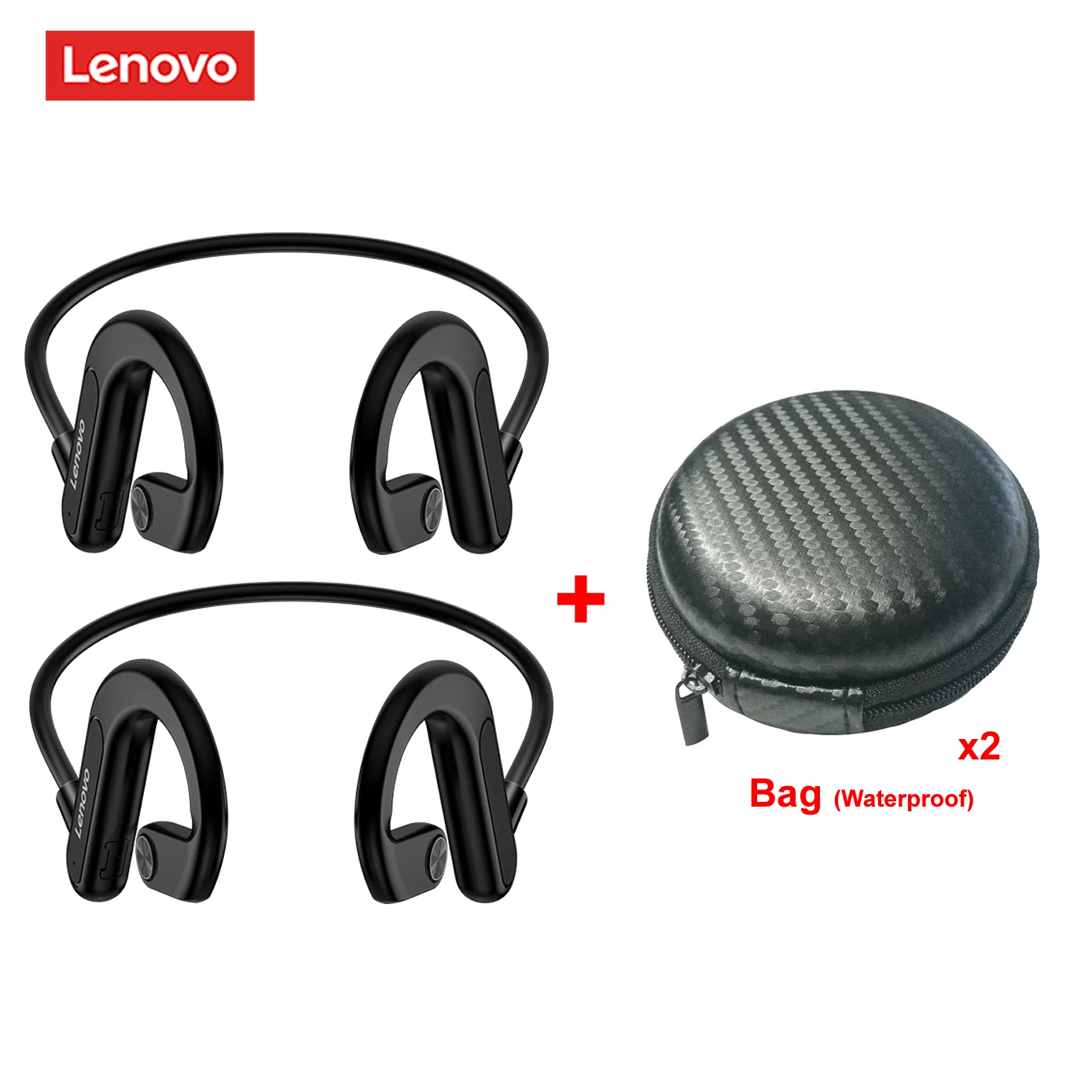

2 шт., беспроводные наушники Lenovo X3 с костной проводимостью, Bluetooth 5,0