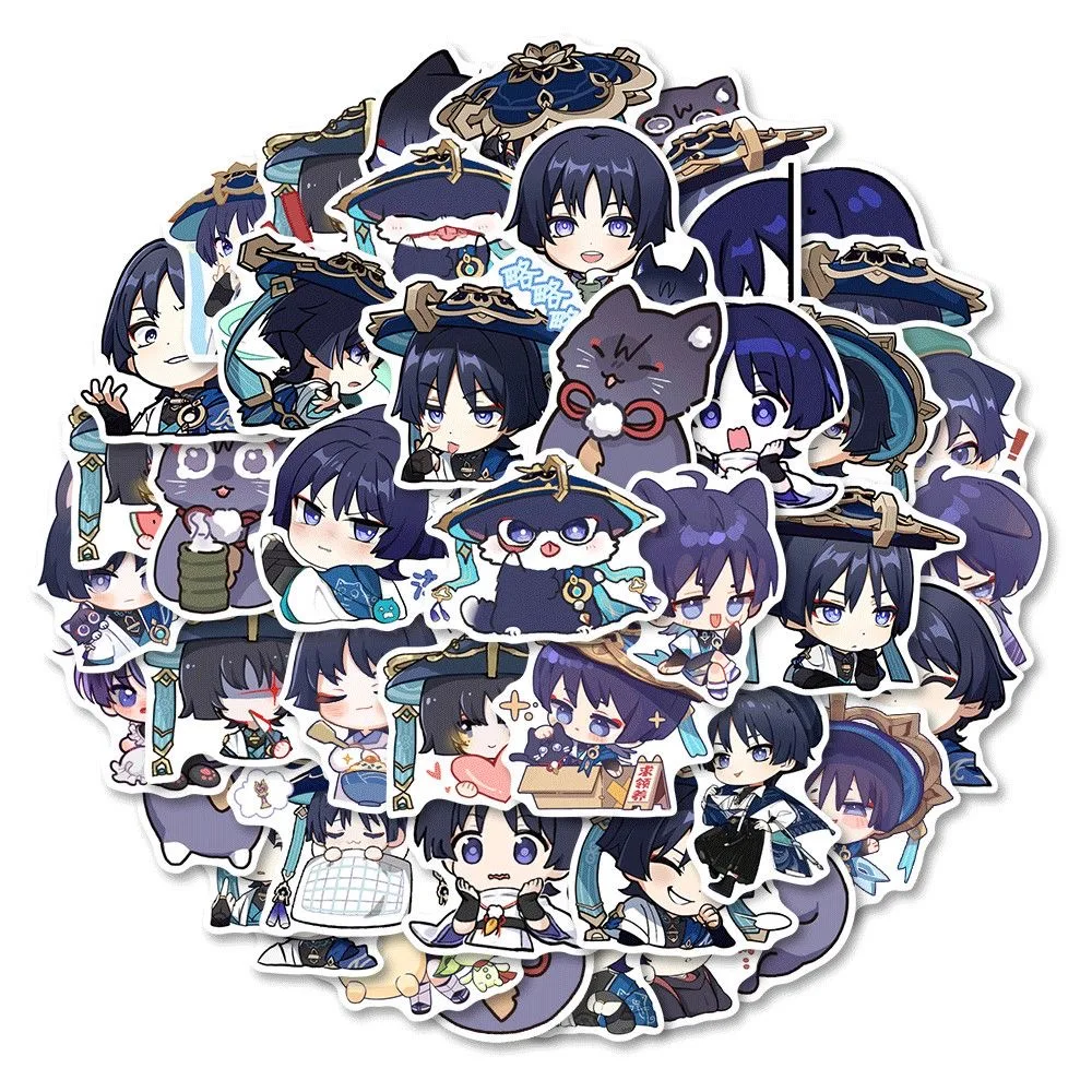 

Sunsyea Genshin Impact Ролевые наклейки 61 шт. Странник