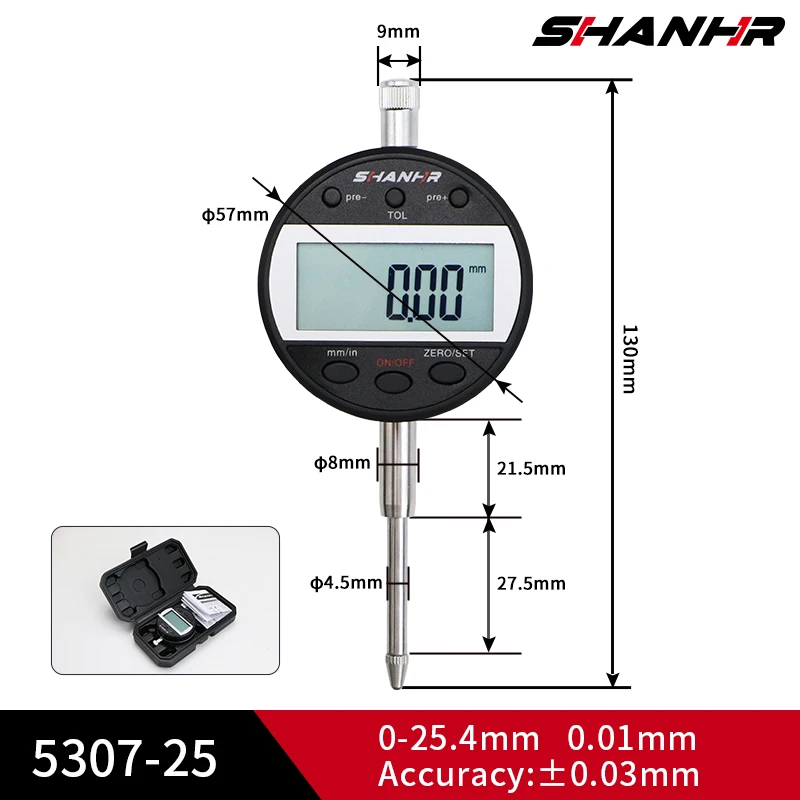 

Цифровой индикатор SHANHR 0-12,7/25,4 мм