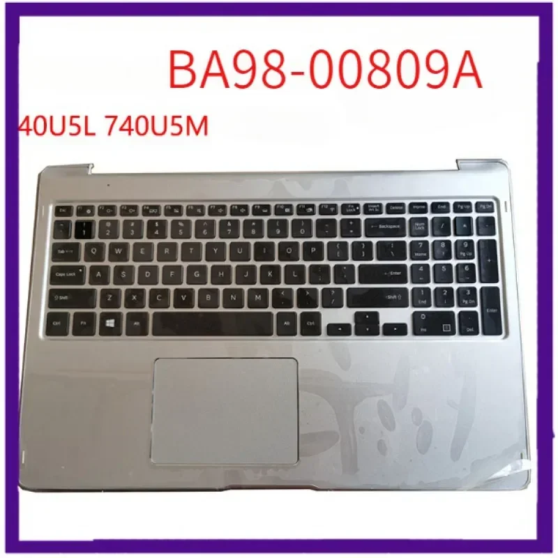 Верхняя крышка подлокотника для Samsung 7 Spin NP740U5L 740U5M Клавиатура США TP новая BA98-00809A