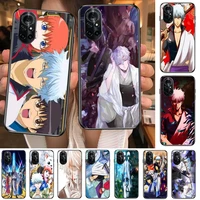 bestseller gintama phone case for huawei honor 20 10 9 8a 7 5t x pro lite 5g soft black protective case