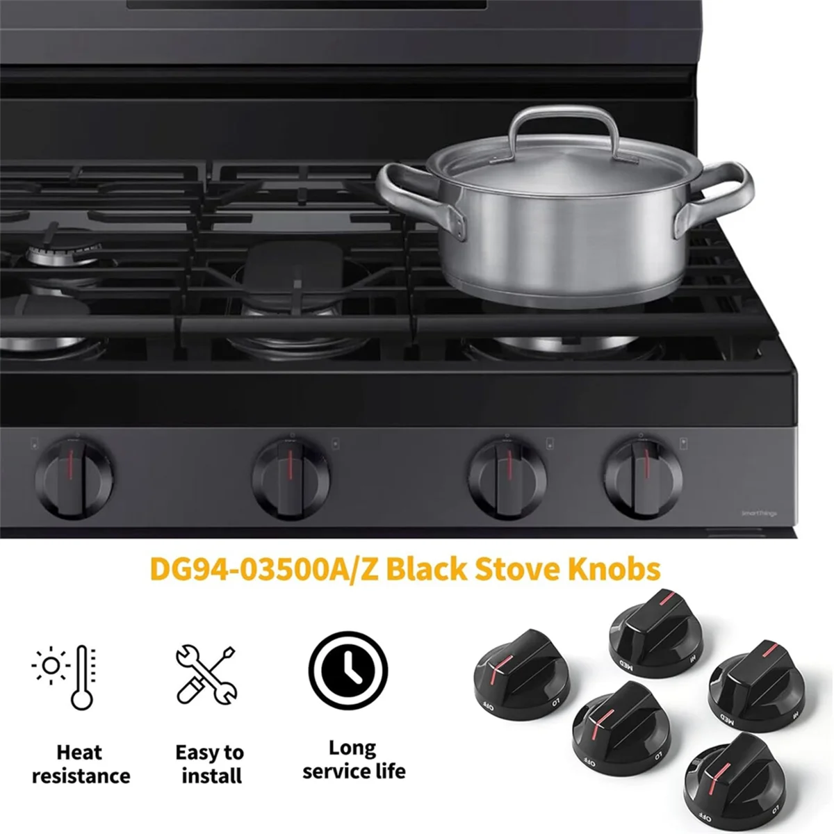 Запасные части для ручки печи DG94-03500A/Z деталей DG94-03500U Ручка горелки NX60T811SS NX60T8711SG