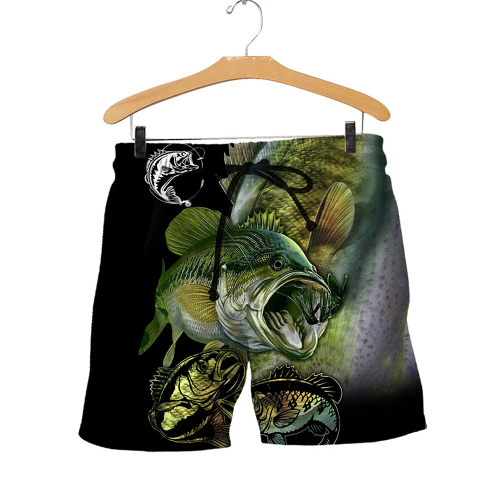 

CLOOCL Men Shorts Fishing Walleye Hunter 3D All Over Print Beach Shorts Men Women Harajuku Summer Cozy Streetwear Casual Shorts